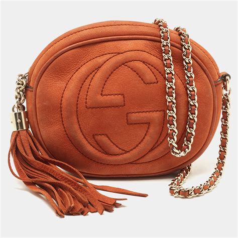 brown gucci disco bag|authentic gucci soho disco bag.